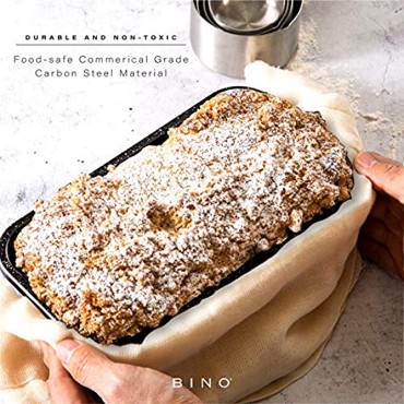 BINO Bakeware Nonstick Baking Pan 9 x 5 Inch Speckled Black | Premium Quality Textured Cake Pan with Even-Flow Technology | Dishwasher Safe | Non-Toxic