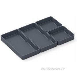 Cheat Sheets Modular Sheet Pan Dividers Set | Premium Bakeware Non Stick Silicone 4 Piece Set Charcoal