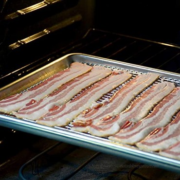Crown Baking Sheet with Rack 13x18 inch Heavy Duty Rust Free Pure Aluminum Pan Stainless Steel Rack
