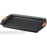 Rachael Ray Nonstick Bakeware with Grips Nonstick Cookie Sheet Baking Sheet 10 Inch x 15 Inch Gray with Orange Grips